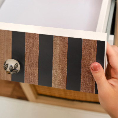 Cabinet sticker Wooden slats