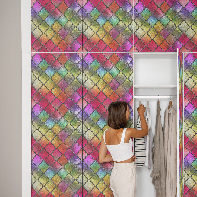 Furniture vinyl Rainbow stained glass