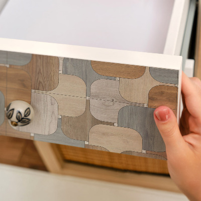 Cabinet sticker Wooden patterns