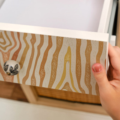 Furniture decal Wooden waves