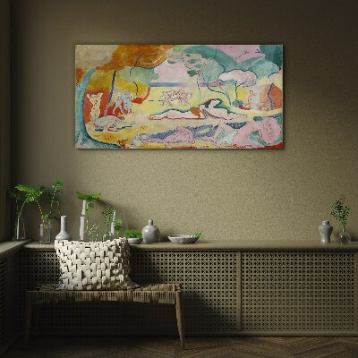 Summer dreams in colors Glass Wall Art