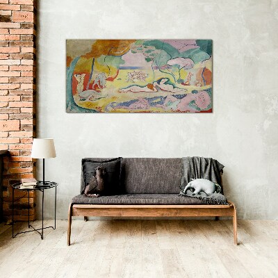 Summer dreams in colors Glass Wall Art