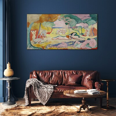 Summer dreams in colors Glass Wall Art