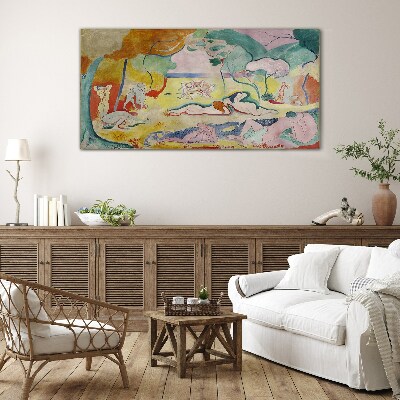 Summer dreams in colors Glass Wall Art