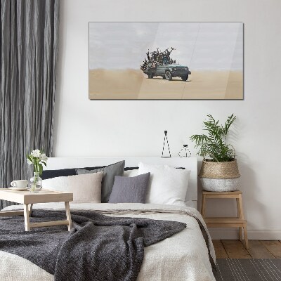 Banksy War Glass Wall Art