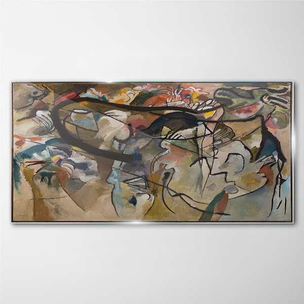Composition V Kandinsky Glass Wall Art