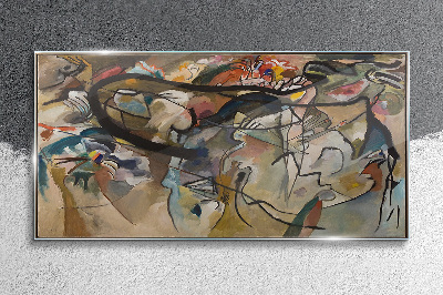 Composition V Kandinsky Glass Wall Art