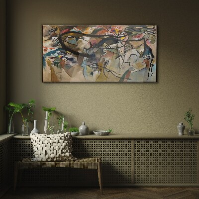 Composition V Kandinsky Glass Wall Art
