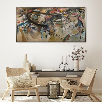 Composition V Kandinsky Glass Wall Art