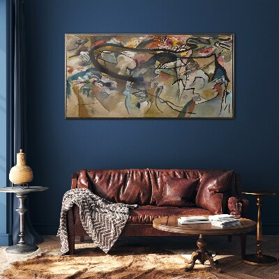 Composition V Kandinsky Glass Wall Art