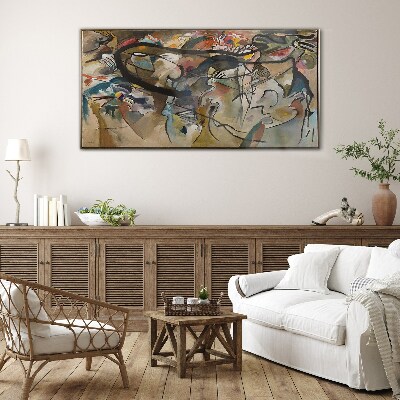Composition V Kandinsky Glass Wall Art