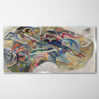 Abstraction Wassily Kandinsky Glass Wall Art