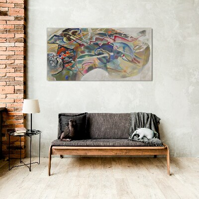 Abstraction Wassily Kandinsky Glass Wall Art
