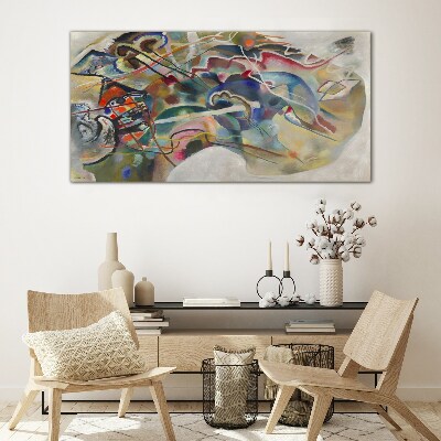 Abstraction Wassily Kandinsky Glass Wall Art