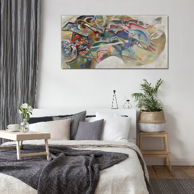 Abstraction Wassily Kandinsky Glass Wall Art