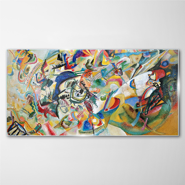 Composition VII Kandinsky Glass Wall Art
