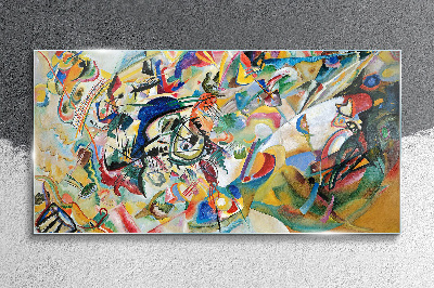 Composition VII Kandinsky Glass Wall Art