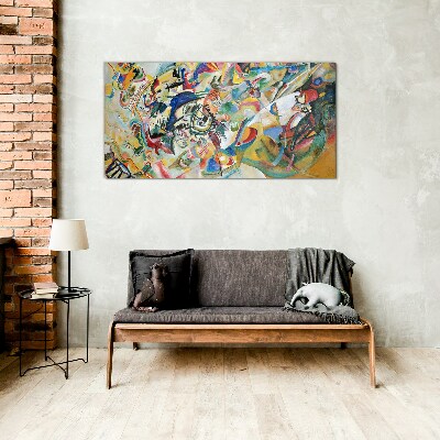 Composition VII Kandinsky Glass Wall Art