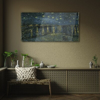 Stars over the Rhone Glass Wall Art