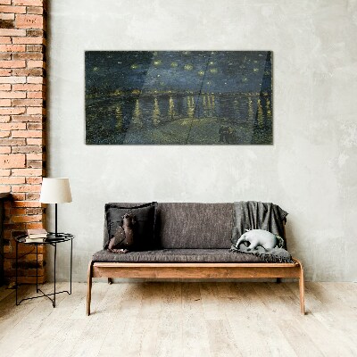 Stars over the Rhone Glass Wall Art
