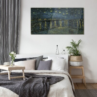 Stars over the Rhone Glass Wall Art