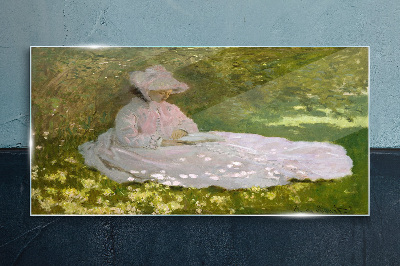 Peace in the garden Glass Wall Art