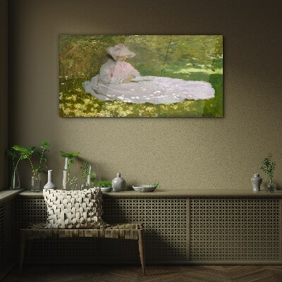 Peace in the garden Glass Wall Art