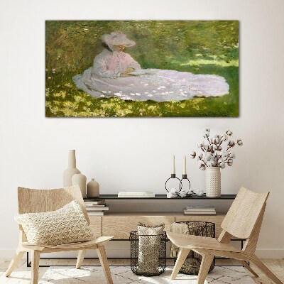 Peace in the garden Glass Wall Art