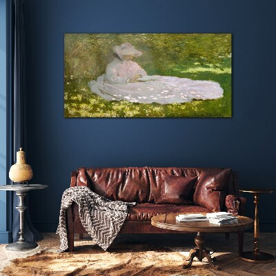 Peace in the garden Glass Wall Art