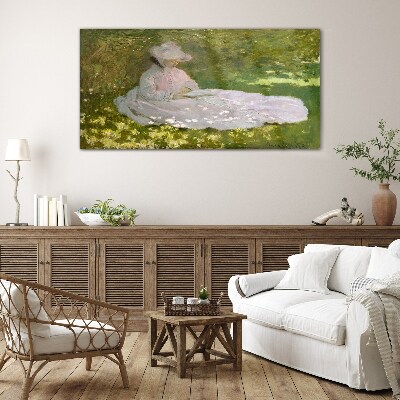 Peace in the garden Glass Wall Art