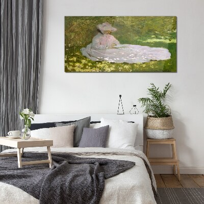 Peace in the garden Glass Wall Art
