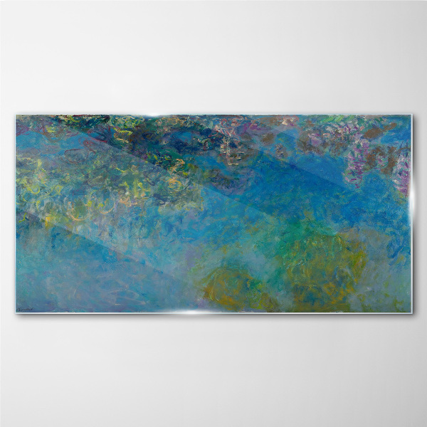 Monet wisteria Glass Wall Art