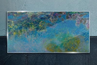 Immersed in colors Glass Wall Art