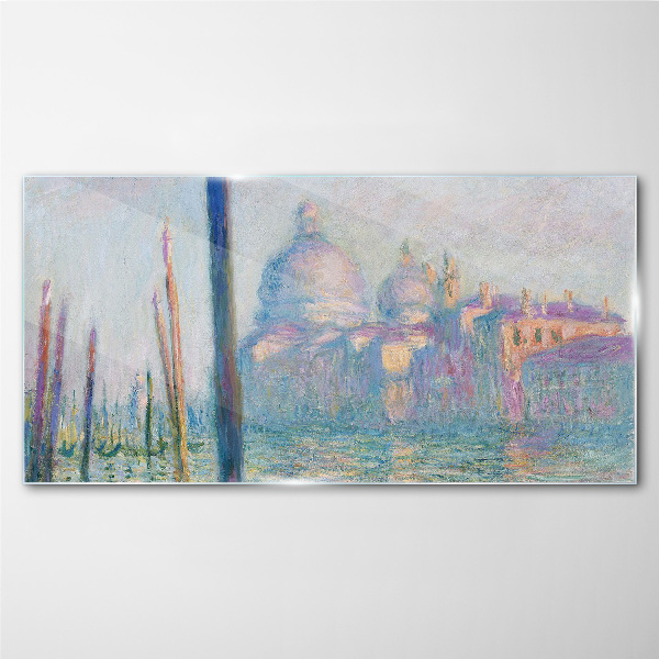 Venice in the morning Glass Wall Art