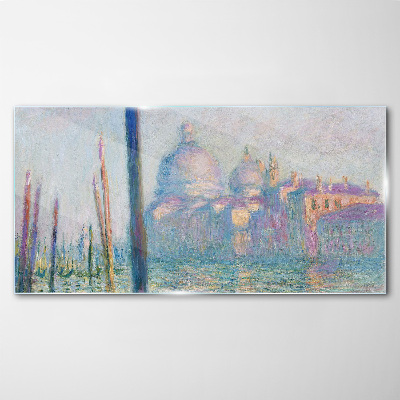 Venice in the morning Glass Wall Art