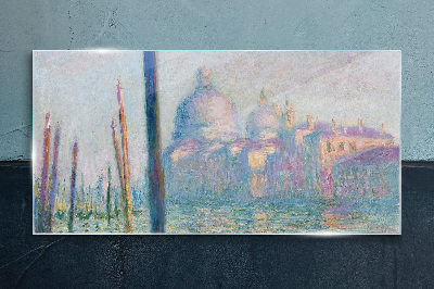 Venice in the morning Glass Wall Art