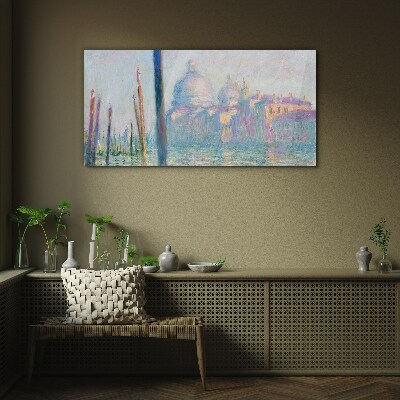 Venice in the morning Glass Wall Art