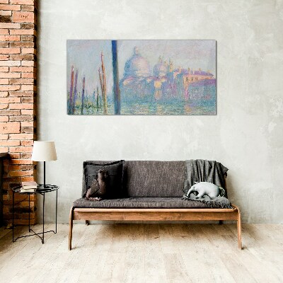 Venice in the morning Glass Wall Art
