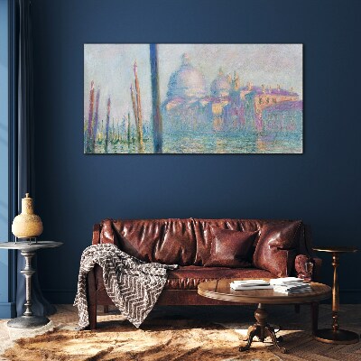 Venice in the morning Glass Wall Art