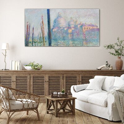 Venice in the morning Glass Wall Art