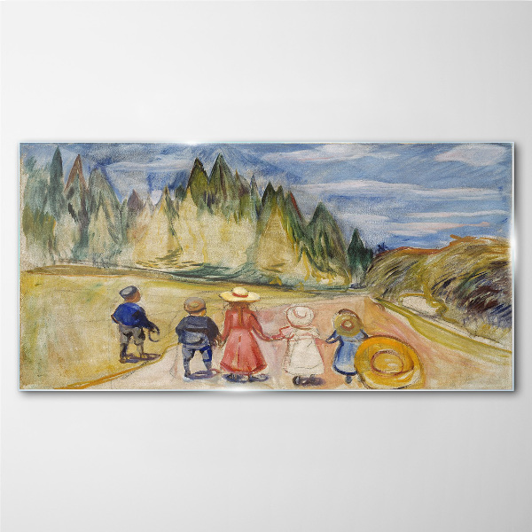 A walk among the trees Glass Wall Art