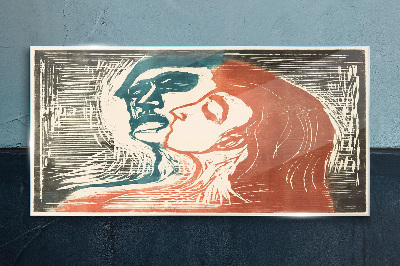 An intimate look at emotions Glass Wall Art