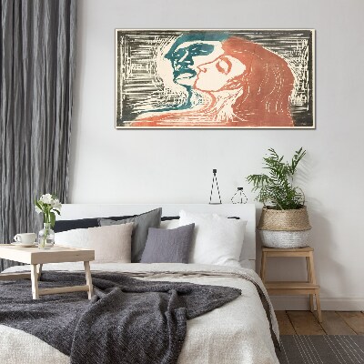 An intimate look at emotions Glass Wall Art