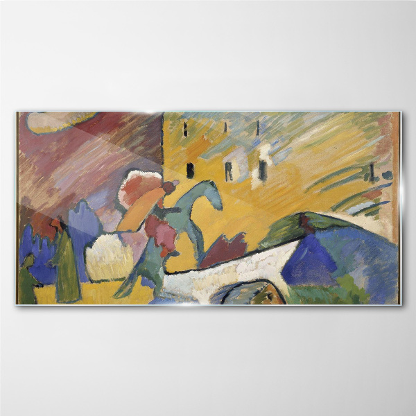 Movement and color in the landscape Glass Wall Art