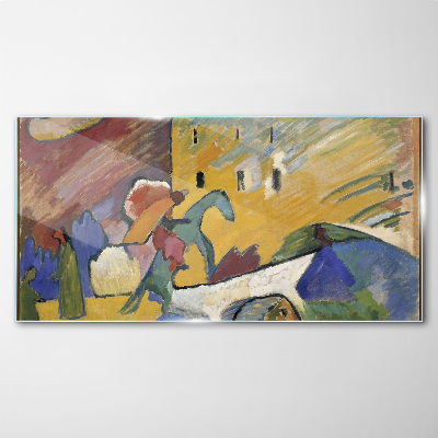 Movement and color in the landscape Glass Wall Art