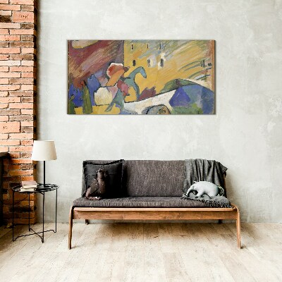 Movement and color in the landscape Glass Wall Art
