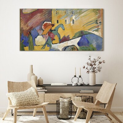 Movement and color in the landscape Glass Wall Art