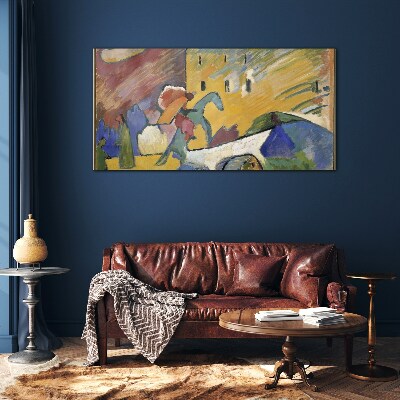 Movement and color in the landscape Glass Wall Art