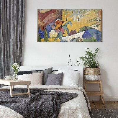 Movement and color in the landscape Glass Wall Art