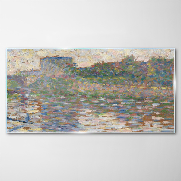 Reflections on the water Glass Wall Art